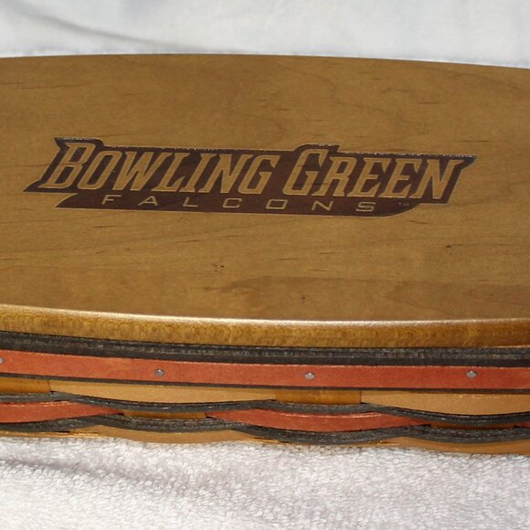 Longaberger Bowling Green Falcons Cracker Basket set #15 - Picture 7 of 7
